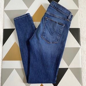 Hudson Nico Midrise Ankle Skinny Jeans Jigsaw Wash 26